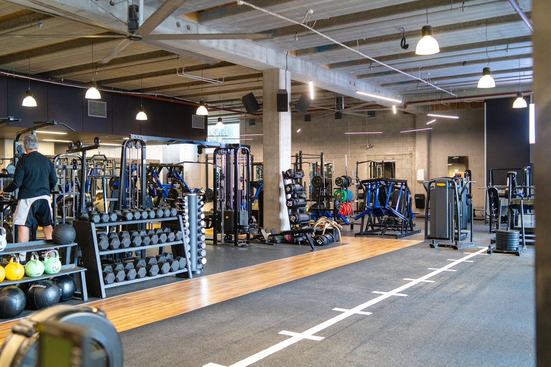 Gym floor at M2 Training Club