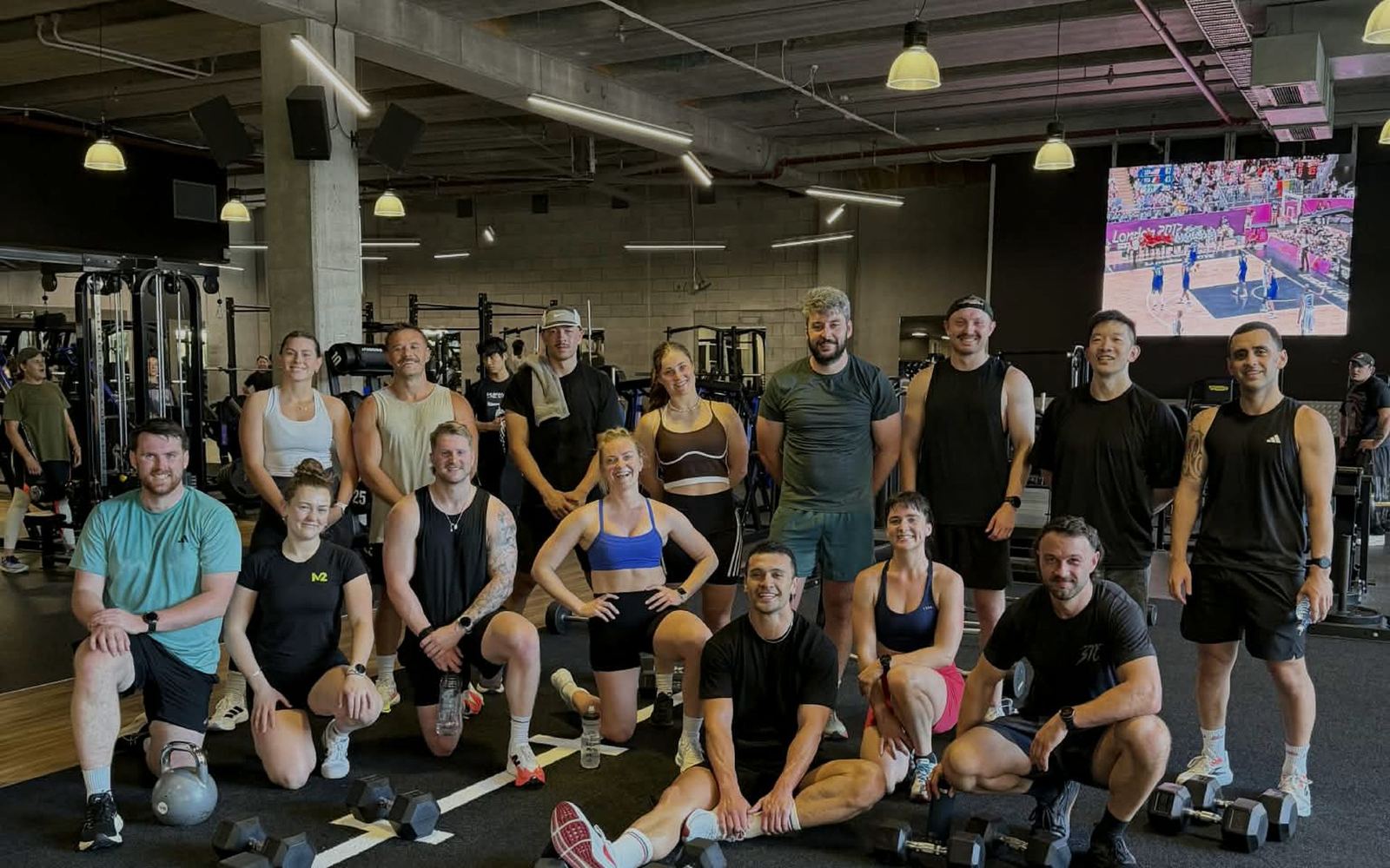 M2 members together at the gym in Grafton, Auckland