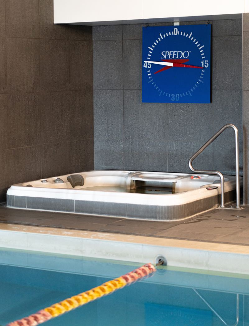 The spa pool at M2 Training Club